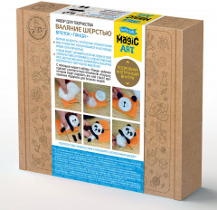 Набор для валяния из шерсти «Панда» - Фото 1