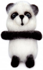 Набор для валяния из шерсти «Панда» - Фото 2