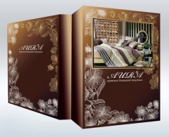 Комплект постельного белья «Аура» (рис. 1191, 2-спальный, сатин, 2 наволочки 70х70) - Фото 1