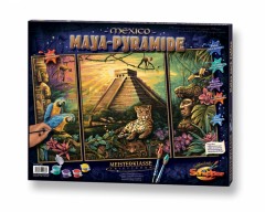 Раскраска по номерам. Триптих «Пирамида народа Мая» - Фото 4