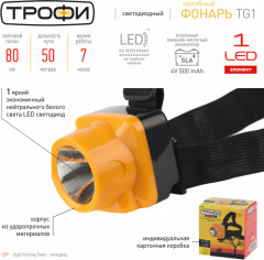 Фонарь налобный TG1 - Фото 4