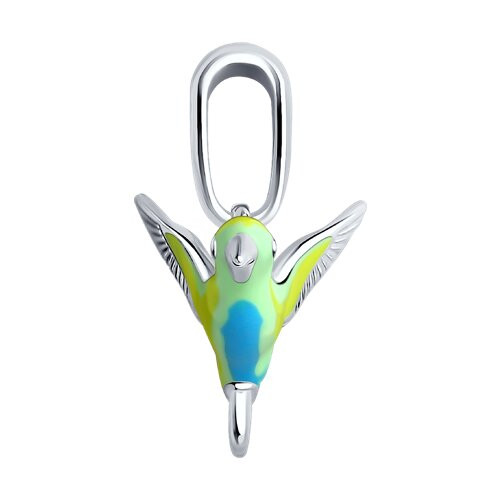 Подвеска из серебра с эмалью