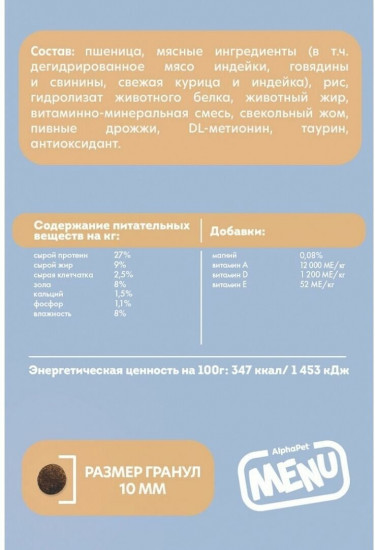 Корм для стерилизованных кошек и котов