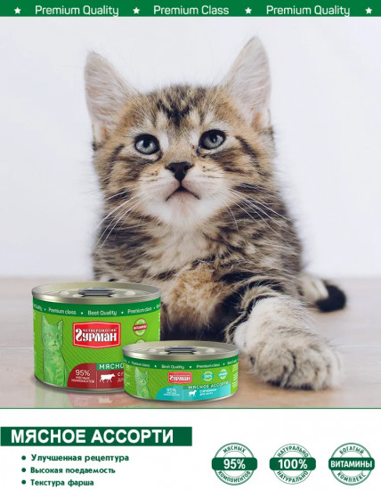Корм для котят с курицей