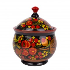 Сахарница малая, хохлома, в ассортименте - Фото 1