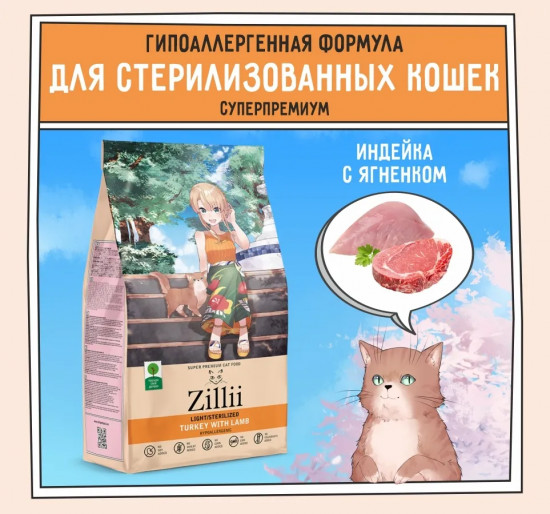 Корм для кошек с избыточным весом и стерилизованных