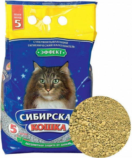 Наполнитель для кошачьего туалета «Эффект»