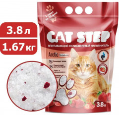 Наполнитель для кошачьего туалета впитывающий силикагелевый «Strawberry» - Фото 1