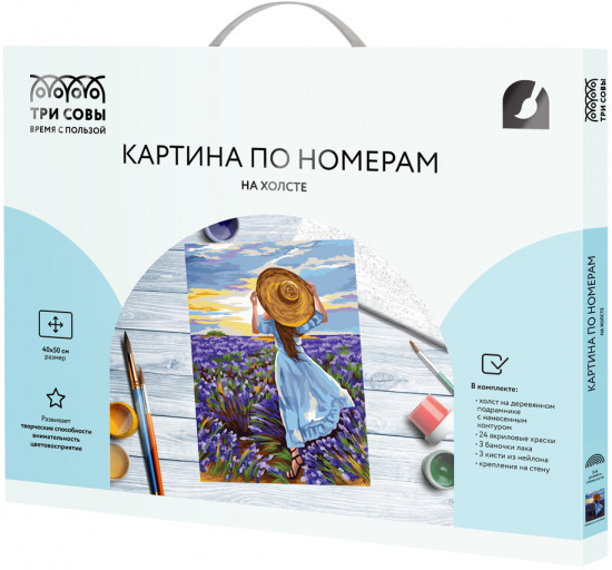 Картина по номерам «Девушка в шляпе»