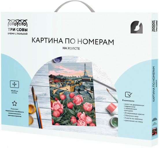 Картина по номерам «Цветущий Париж»