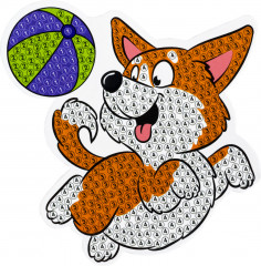 Мозаика алмазная «Корги» - Фото 1