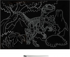 Гравюра с голографическим эффектом «Динозавр» - Фото 1