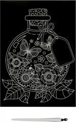 Гравюра с голографическим эффектом «Открытка. Бабочки» - Фото 1