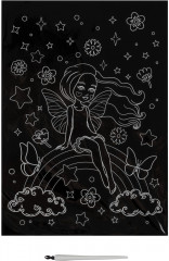 Гравюра с мультицветной основой «Фея» - Фото 1