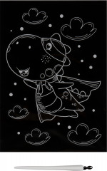 Гравюра с мультицветной основой «Супер Дино» - Фото 1