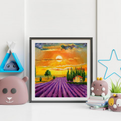 Картина по номерам «Лавандовое поле» - Фото 1