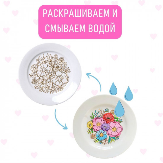 Тарелка для росписи «Цветы»