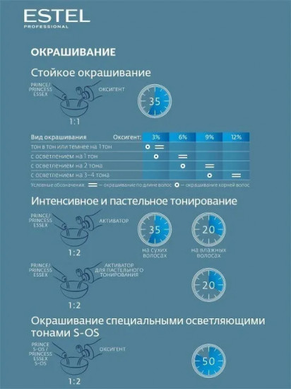 Крем-краска для волос «S-OS», оттенок 176 Арктический