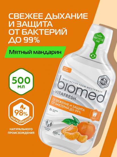 Ополаскиватель для полости рта пенный