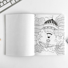 Ежедневник-смешбук с раскраской «Сияй ярче звезд» - Фото 3