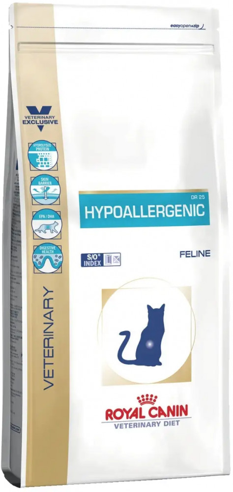 Корм для взрослых кошек при пищевой аллергии или непереносимости «Hypoallergenic DR25» | Veterinary Diet | Royal Canin | Фото 5