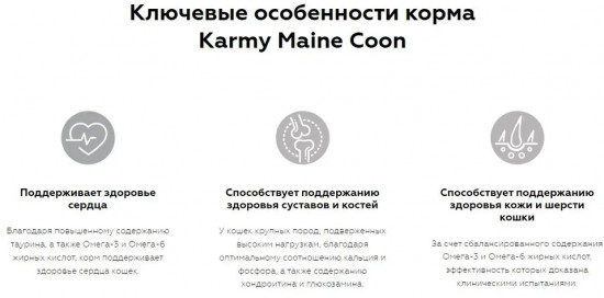 Корм для кошек породы Мейн Кун с индейкой