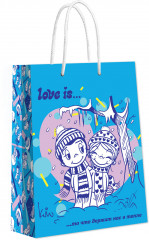 Пакет подарочный «Love is...» - Фото 1