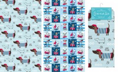 Набор полотенец вафельных «Собачки» (40х70), 2 штуки - Фото 1