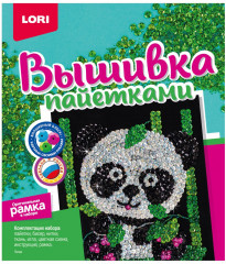 Вышивка пайетками «Панда» - Фото 2