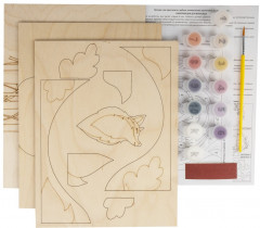 Набор для росписи по дереву «Лиса» - Фото 1