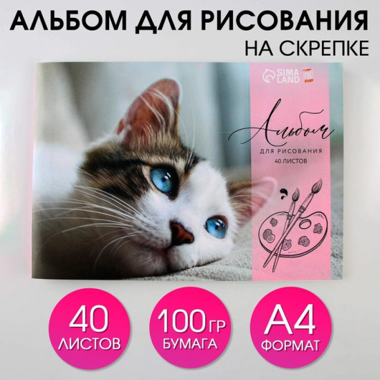 Альбом для рисования «Котенок»