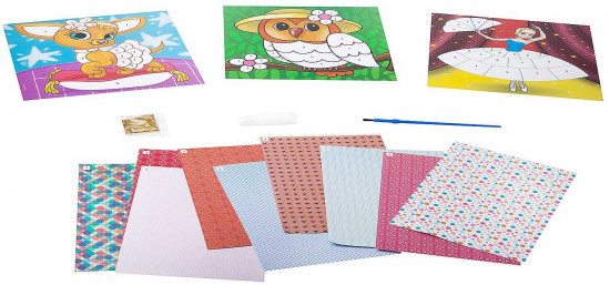 Набор для творчества «Коллажи по номерам»