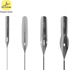 Набор перьев каллиграфических с держателем - Фото 1