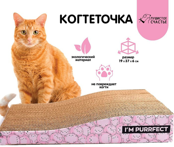 Когтеточка «I`m Purrfect» | Пушистое счастье | Фото 2