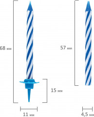 Набор свечей для торта - Фото 2
