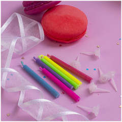 Набор свечей для торта с цветным пламенем - Фото 2