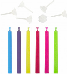 Набор свечей для торта с цветным пламенем - Фото 4