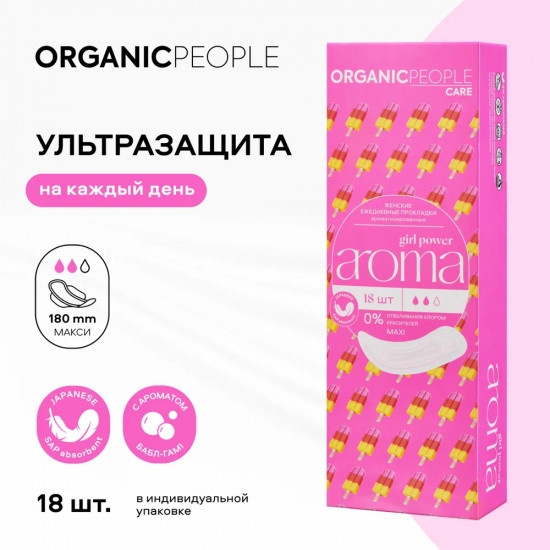 Прокладки женские ароматизированные «Aroma. Maxi»