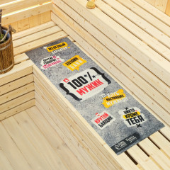 Лежак для бани и сауны «100% мужик» - Фото 1