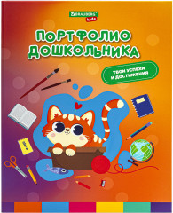 Папка-портфолио на 4-х кольцах для дошкольника «Кошечка» - Фото 1