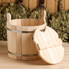 Запарник из липы с крышкой - Фото 1