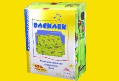Детский комплект постельного белья «Веселый алфавит» для детской кроватки (бязь, 1 наволочка 40х60) розовый - Фото 1