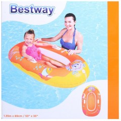 Надувная лодочка «Крабики», 135х89 см - Фото 1