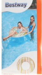 Круг надувной для плавания с ручками «Полоска», d-91 см - Фото 1