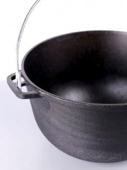 Казан алюминиевый походный с крышкой - Фото 2