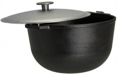 Казан алюминиевый походный с крышкой - Фото 3