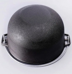 Казан алюминиевый походный с крышкой - Фото 5