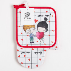 Набор прихваток «Любовь - это ты» - Фото 5