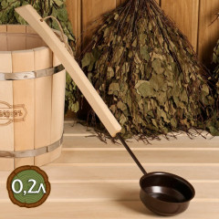 Ковш-черпак с деревянной ручкой - Фото 1