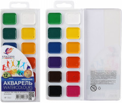 Акварель медовая «Классика», 12 цветов - Фото 1